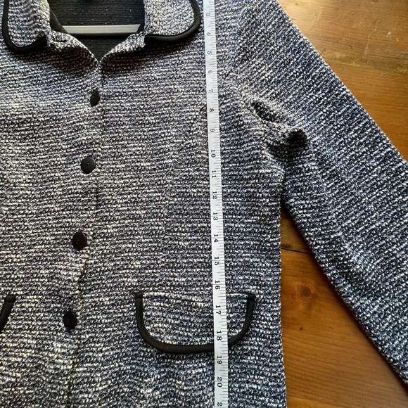 💙 Samantha Lee blazer in blue/black boucle fabric - XL - see photos - Picture 8 of 9